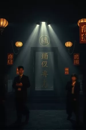 山海拾遗录悬疑剧海报，老式台灯照亮桌上散落的信件